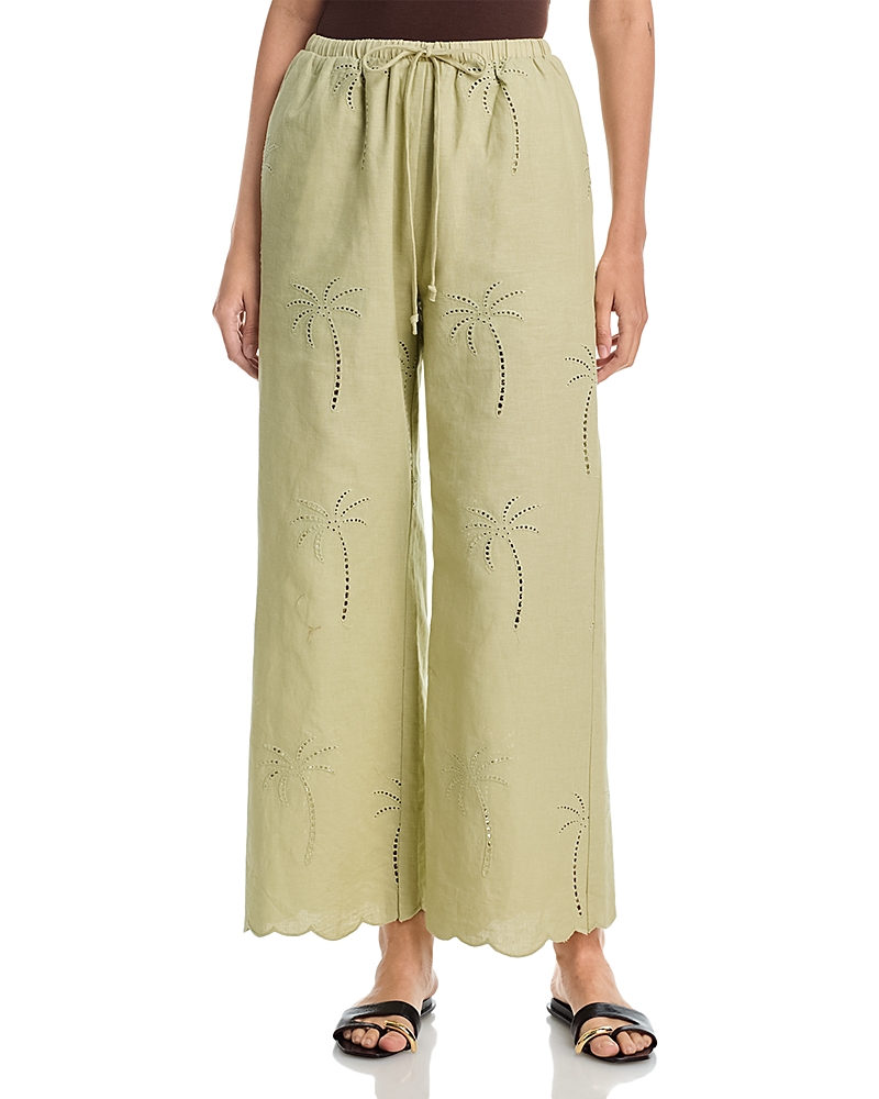 a. ren Ramona Drawstring Eyelet Pants