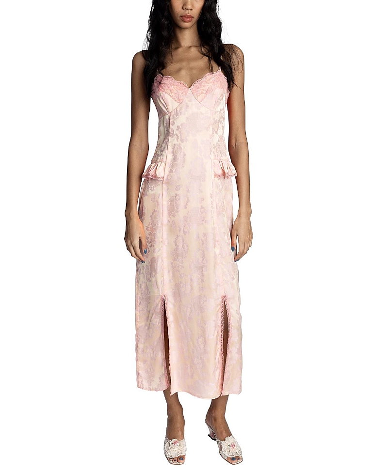 Anna Sui Damash Rose Brocade Slip Dress