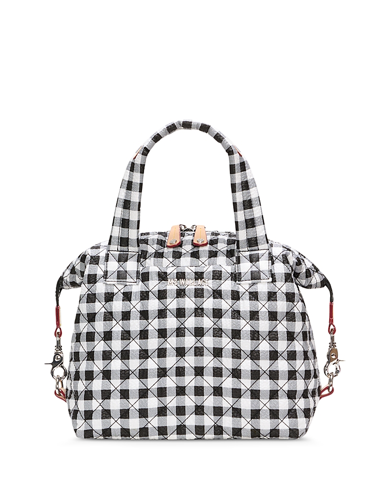 Mz Wallace Sutton Small Gingham Print Crossbody Bag