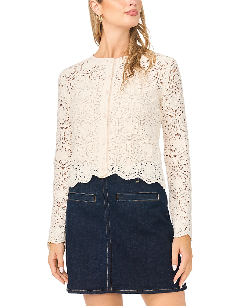 Vince Camuto Crochet Cardigan Sweater