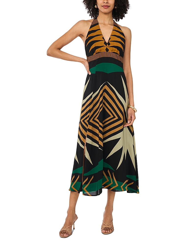 Vince Camuto Racerback V Neck Maxi Dress