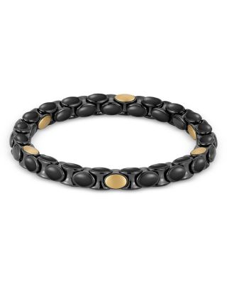 18K Yellow Gold & Ceramic Anacondino Bracelet