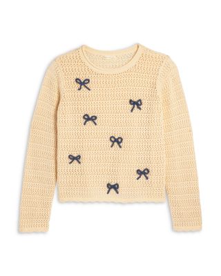 Girls' Teen Crochet Knit Pullover Sweater - Big Kid