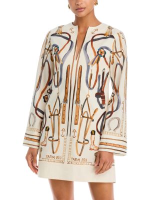 Equestrian Scarf Cape Mini Dress