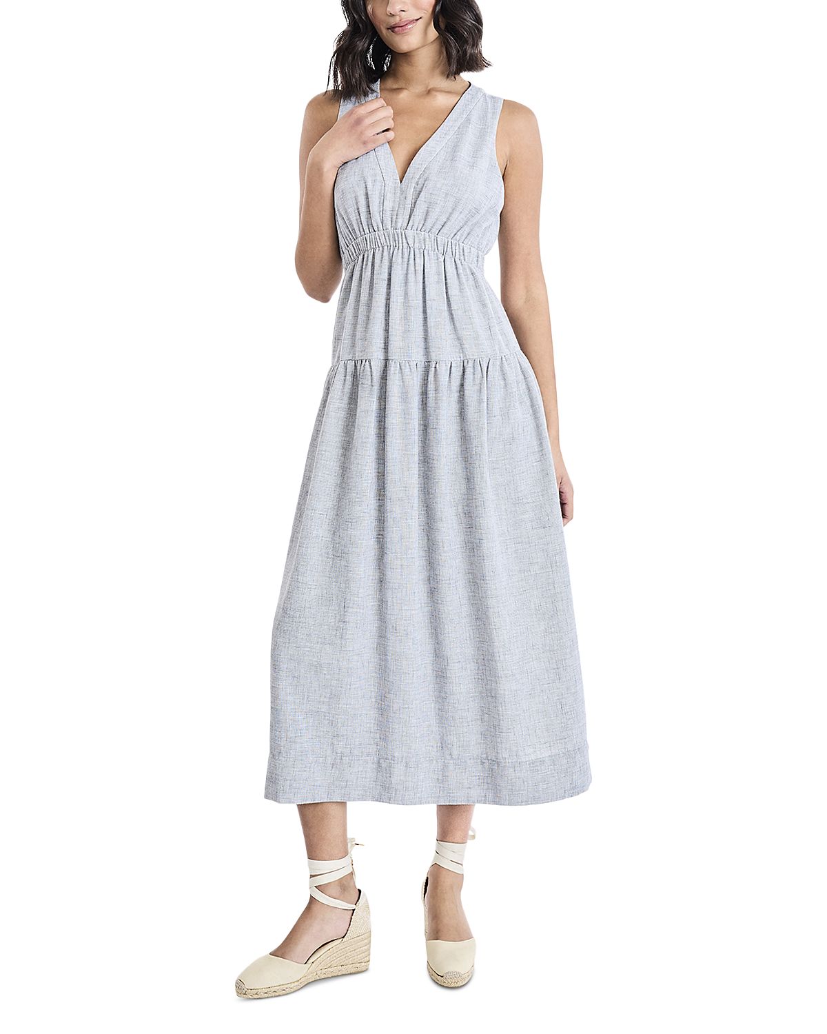 The Good Journey V Neck Midi Dress