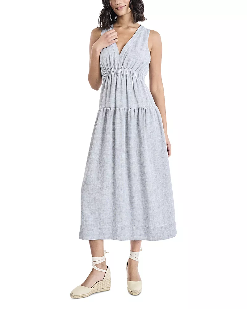 The Good Journey V Neck Midi Dress