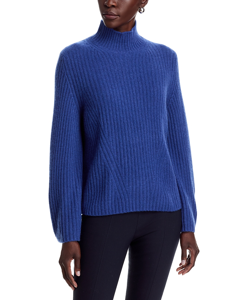 C by Bloomingdale's Cashmere Rib Knit Bell Sleeve Turtleneck Sweater - Exclusive