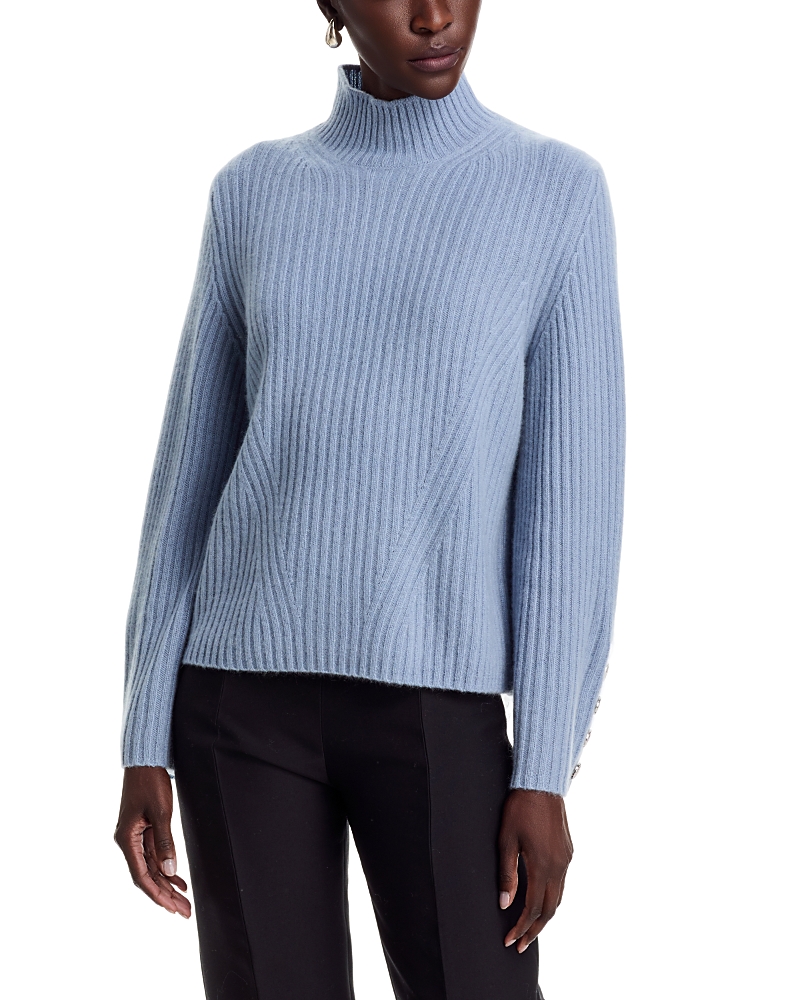 C By Bloomingdale's Cashmere Rib Knit Bell Sleeve Turtleneck Sweater - Exclusive