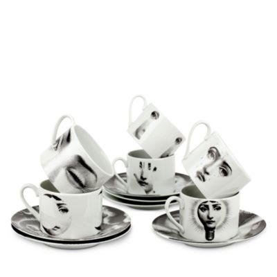 Tema e Variazioni Teacup and Saucer, Set of 6