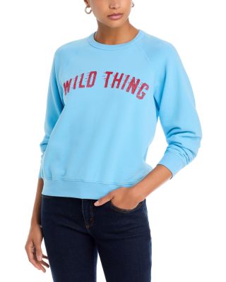 Mother The Concert Graphic Sweatshirt In Blue