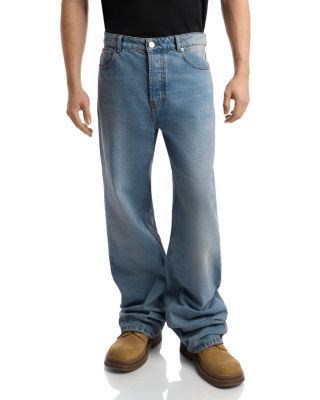 Large Fit 34" Jeans in Blue Denim