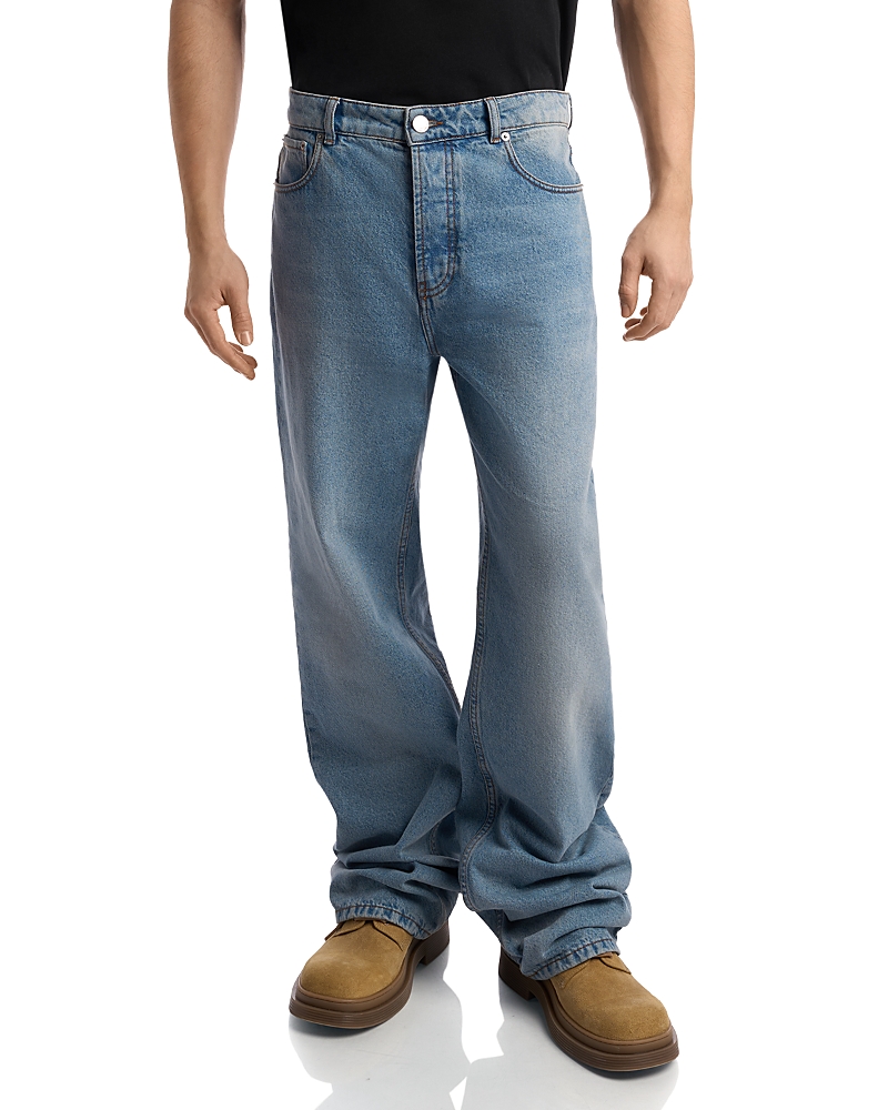 Ami Large Fit 34 Jeans in Blue Denim