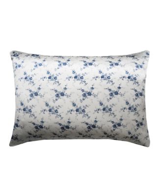 Coco & Wolf Liberty Fabric Amelie Luise Navy Silk Pillowcase