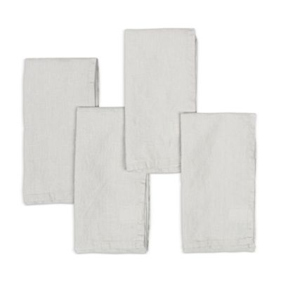 Hudson Park Collection Linen Dinner Napkins, Set of 4