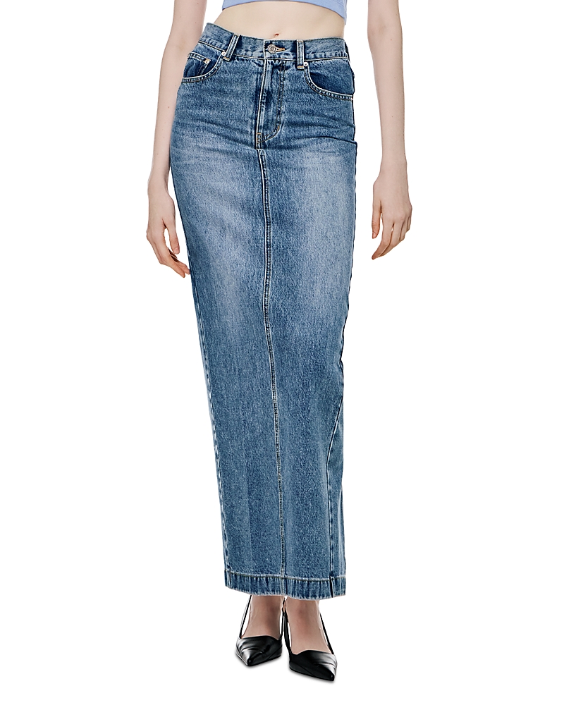 Lemiune 01 Denim Maxi Skirt