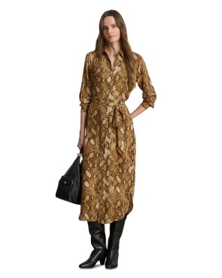 Python Print Georgette Shirtdress