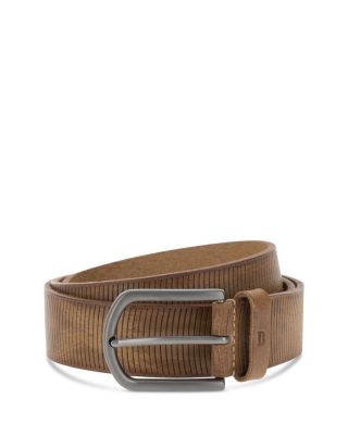 Men's Carved Leather Belt