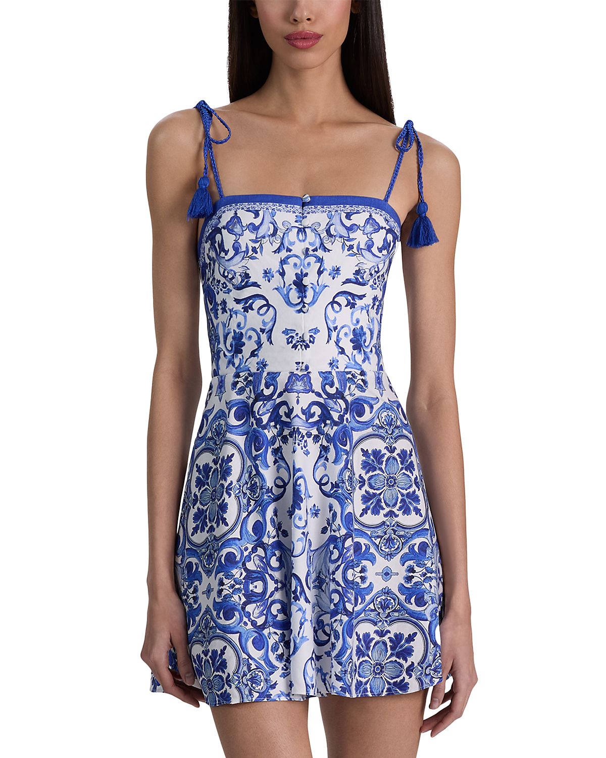 Alice and Olivia Glinda Tasseled Dress