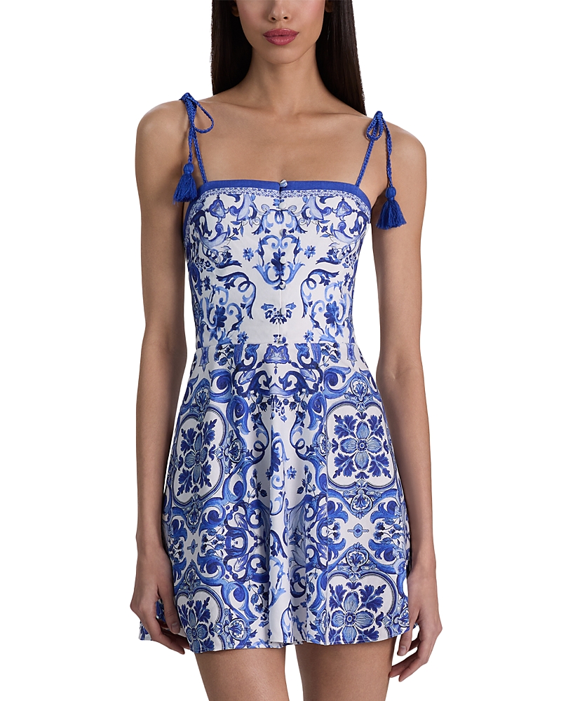 Alice and Olivia Glinda Tasseled Dress
