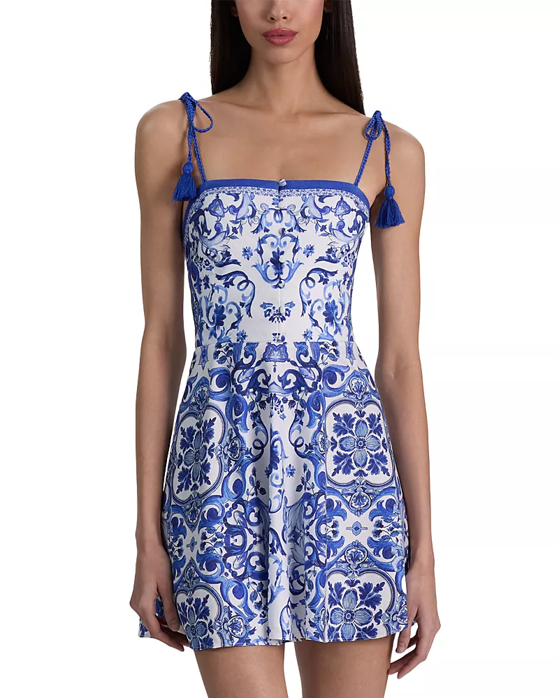 Alice and Olivia Glinda Tasseled Dress