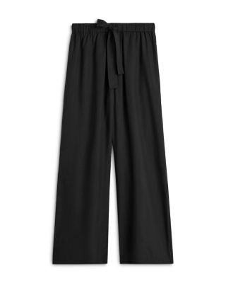 Piped Silk Trousers