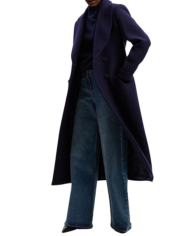 Karen Millen Double Breasted Tailored Midi Coat