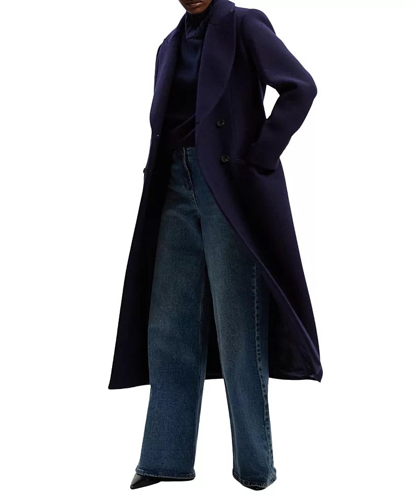 Karen Millen Double Breasted Tailored Midi Coat
