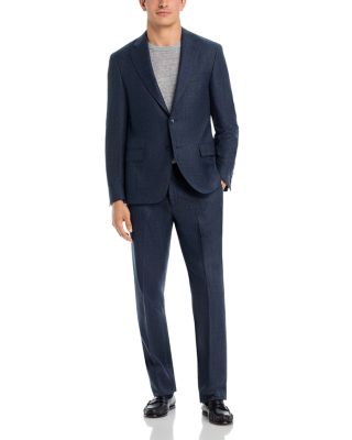 Textured Solid Slim Fit Suit Separates