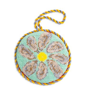 Oyster Needlepoint Ornament