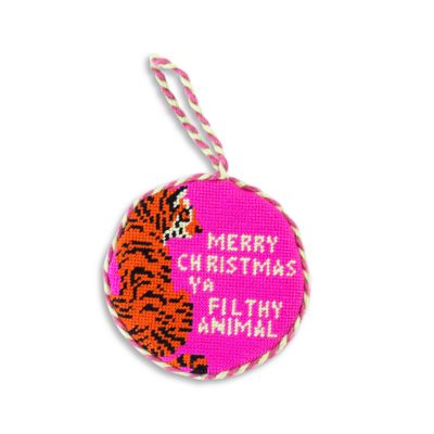 Filthy Animal Needlepoint Ornament