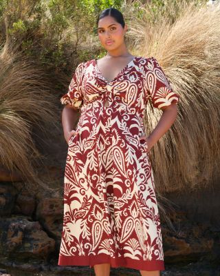 estelle dresses Crepe Dress A striking gown Estelle Women's Aurela Cotton Print