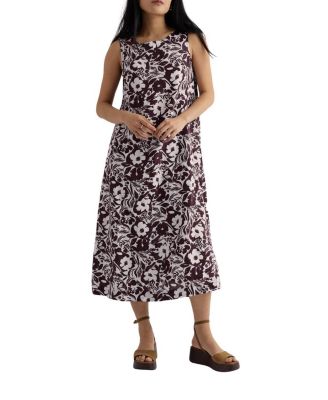 Sleeveless Linen A-Line Dress