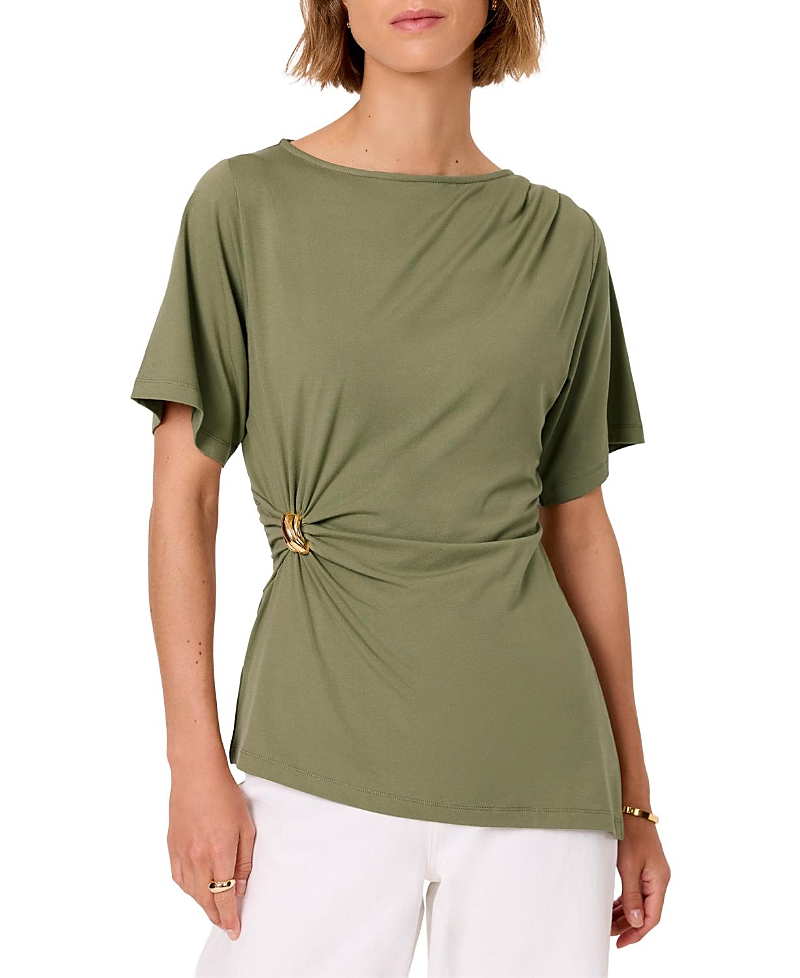 Mint Velvet Women's Gathered Detail Top