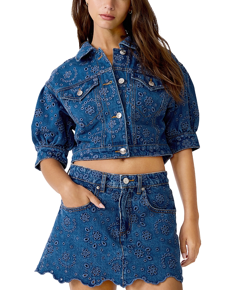 Steve Madden Serafina Denim Jacket in Blue Depths
