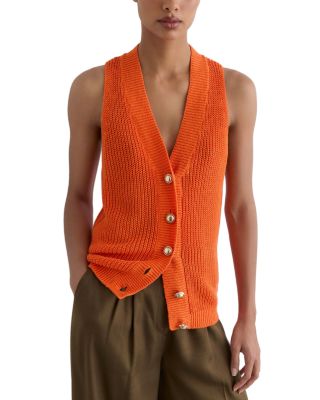 Robin Linen V Neck Sweater Vest