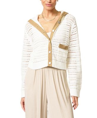  Women's Avery Mixed Media Hooded Cardi