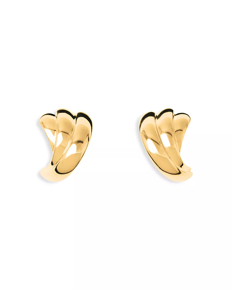 Lie Studio Magda Textured Stud Earrings