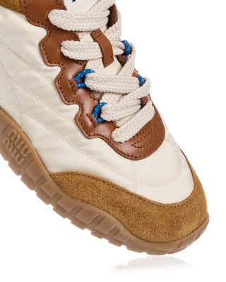 シューズ miuuu Miu Miu Women's Tyre Sneakers | Bloomingdale's Shoes