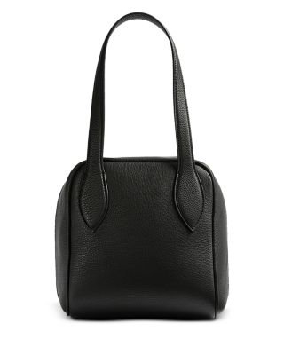 Cubetto Leather Top Handle Bag