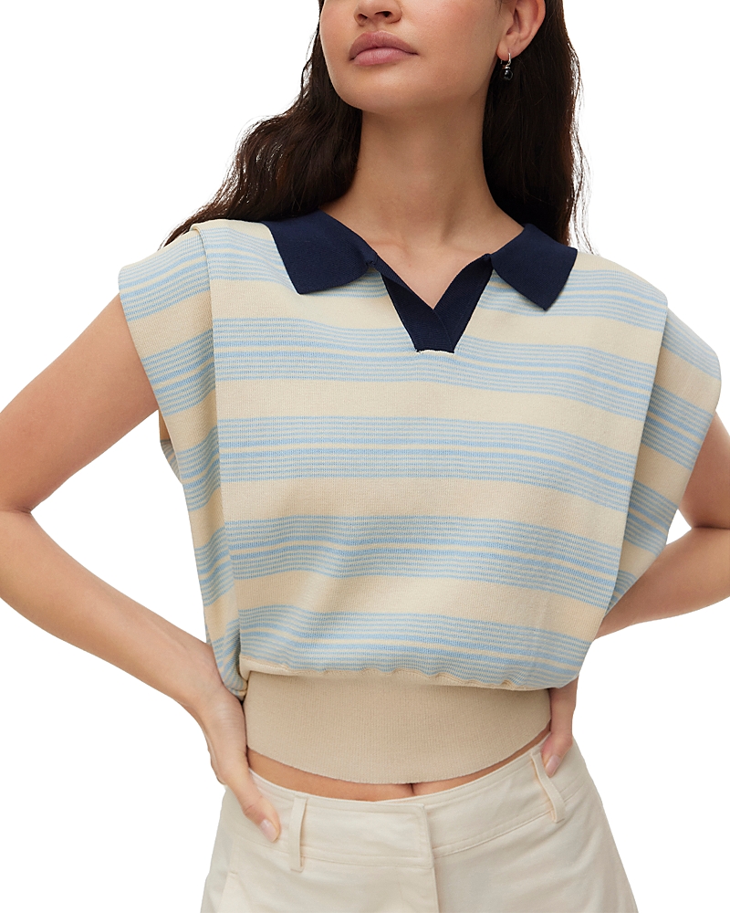 Vero Moda Sleeveless Polo Neck Pullover Sweater