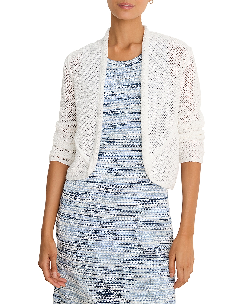 Nic+zoe Mesh Cocoon Cardigan Sweater