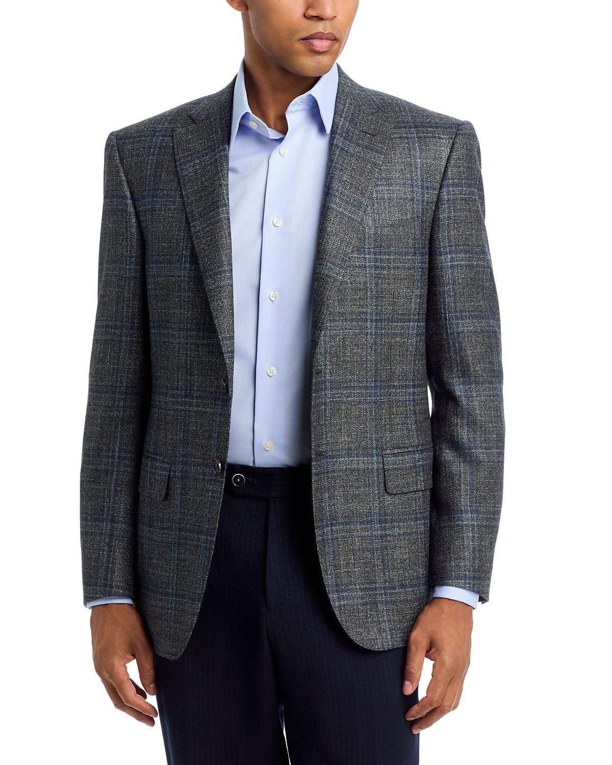 Canali Regular Fit Check Sport Coat