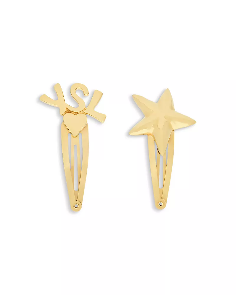 Saint Laurent Cassandre Hair Clips