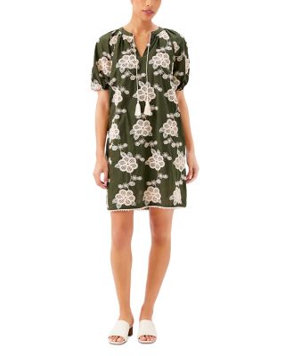 Tasseled Puffed Sleeve Dress