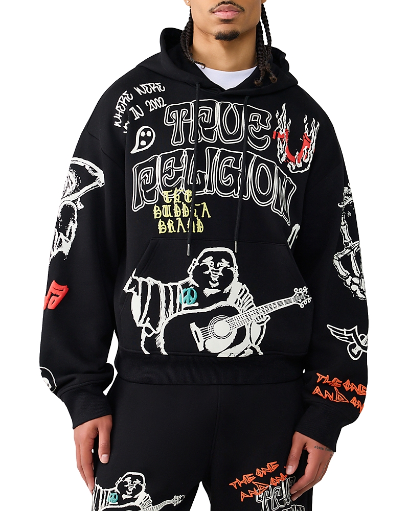 True Religion Cinch Logo Graphic Pullover Hoodie