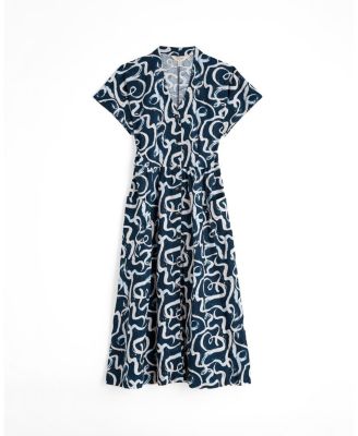 Seasalt Cornwall Fowen V-Neck Shirt-Style Midi Dress