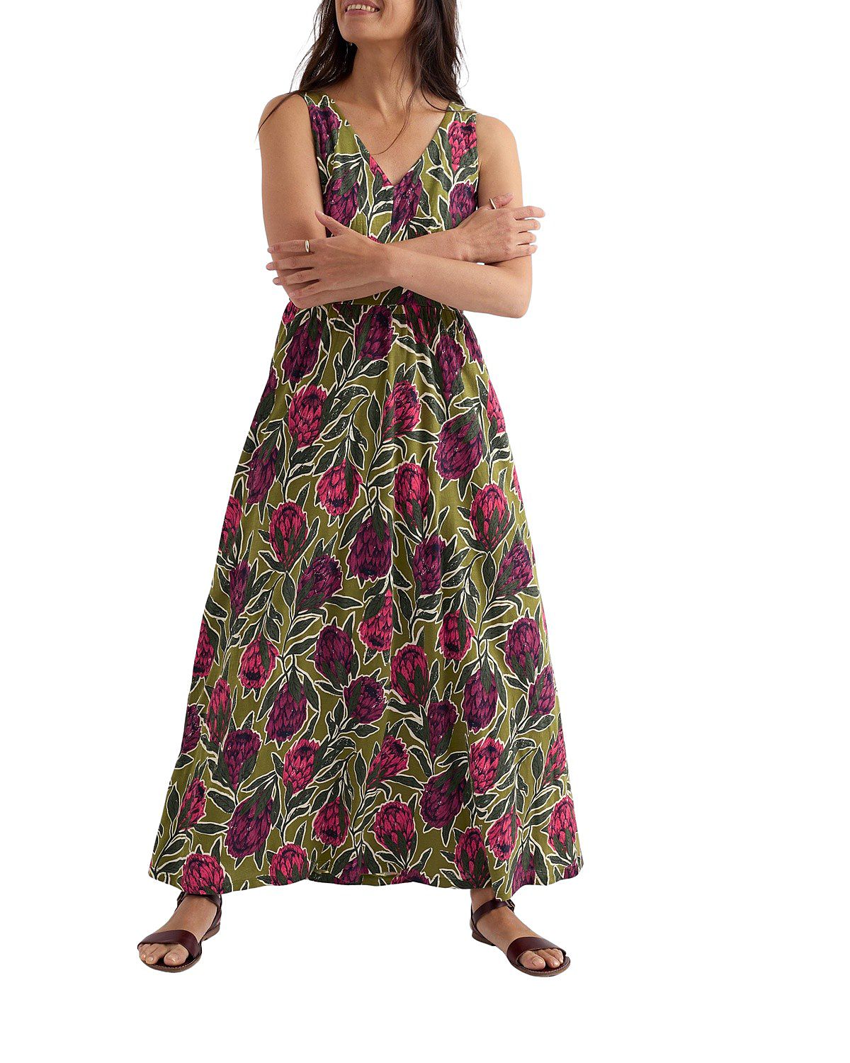 Seasalt Cornwall Polmanter Jersey Fit Flare Dress