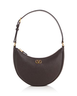 VLogo Mini Leather Hobo Bag