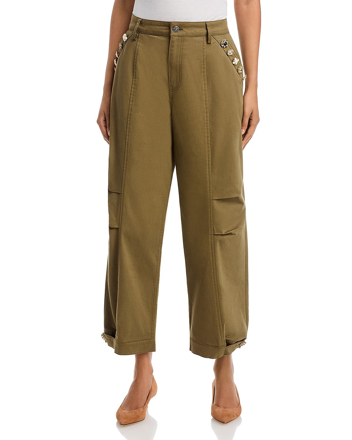 Cinq a Sept Agnes Mixed Buttons Pants