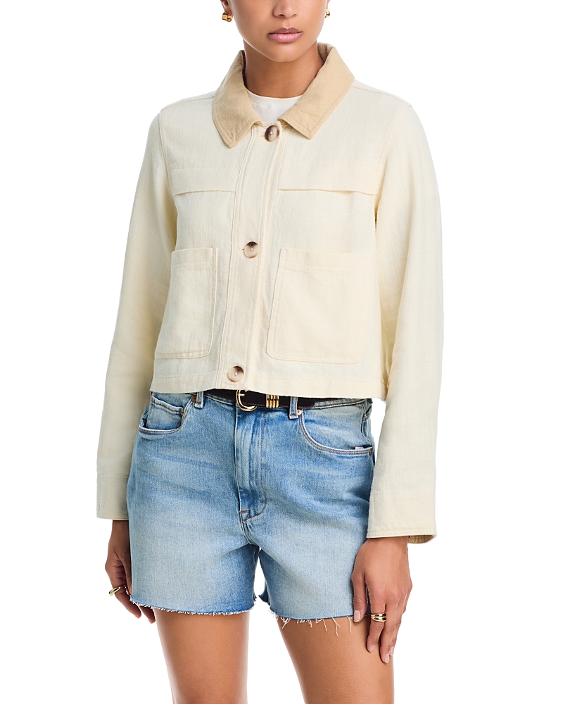 Blanknyc Cotton Linen Utility Jacket